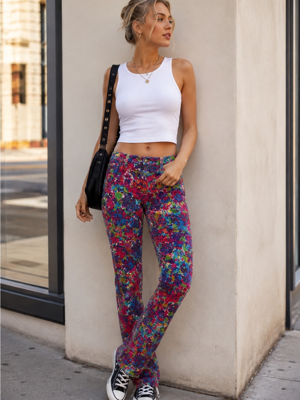 Pants Multicolor Psychedelic Corduroy Textured Joe’s Jeans W29 Skinny Ankle